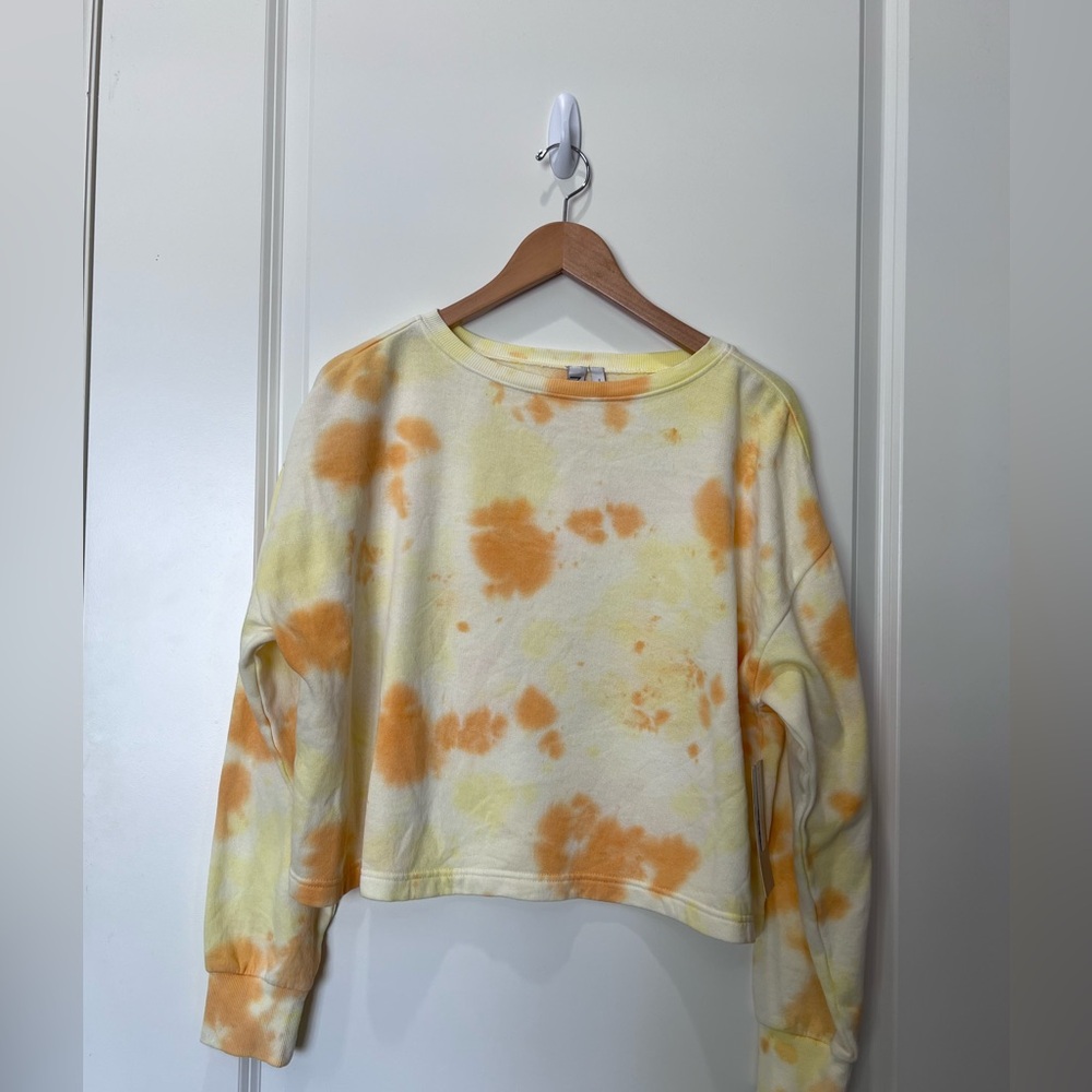 Zella cropped tie dye sweatshirt